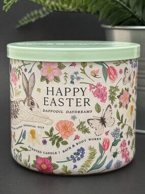 BBW Daffodil Daydreams Bath & Body Works 3 Wick Candle